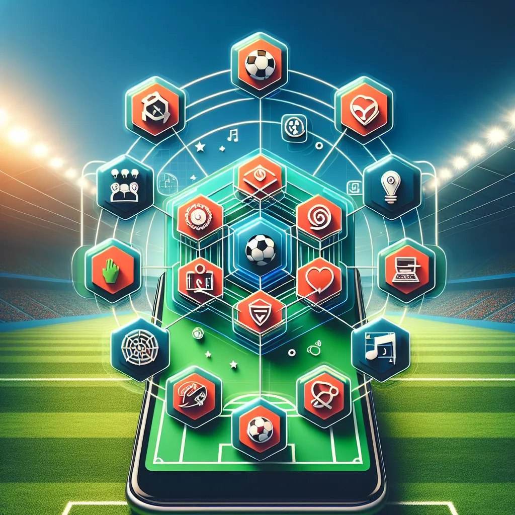 Tela de app de futebol com estatísticas, escalações e linha do tempo de uma partida.